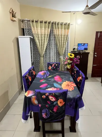 প্রিমিয়াম 3D ডাইনিং টেবিল সেট