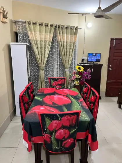 প্রিমিয়াম 3D ডাইনিং টেবিল সেট