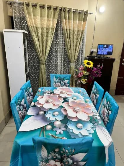 প্রিমিয়াম 3D ডাইনিং টেবিল সেট